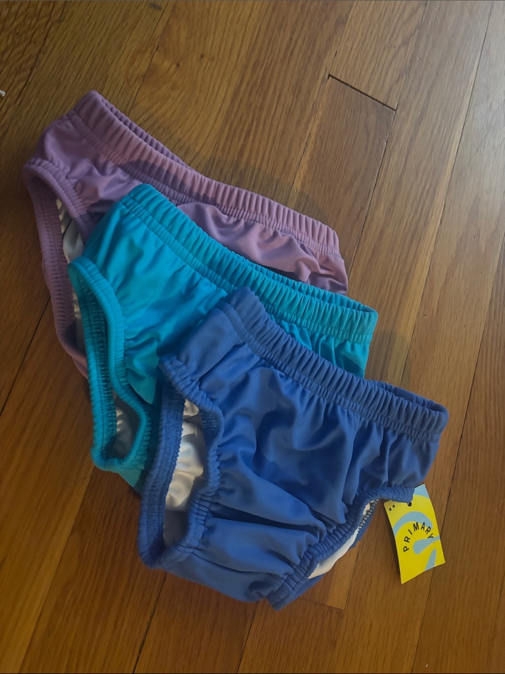 Primary baby Swim diaper Pack - Blue, Teal, Lavender BRAND NEW WITH TAGS